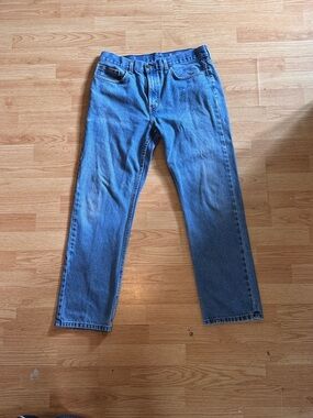 George Men's Straight Jeans in Light Blue Denim